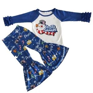 Little girls 3 piece set (frosty the snowman)